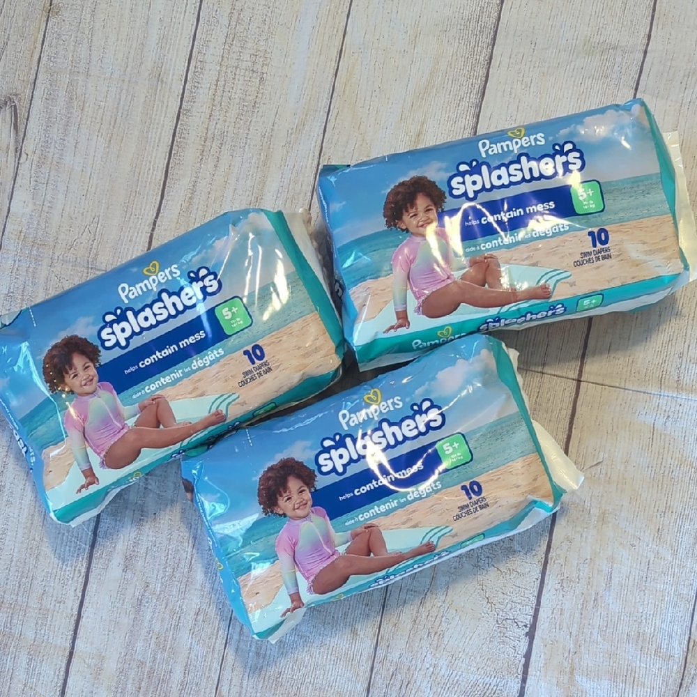 Pampers Splashers Swim Diapers - Blue